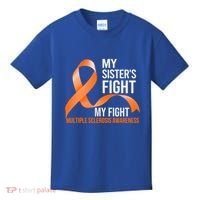 Sister's Fight My Fight Multiple Sclerosis Ms Warrior Gift Kids T-Shirt thumb 0