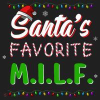 SantaS Favorite Milf Christmas Santa Hat Light Beanie thumb 2