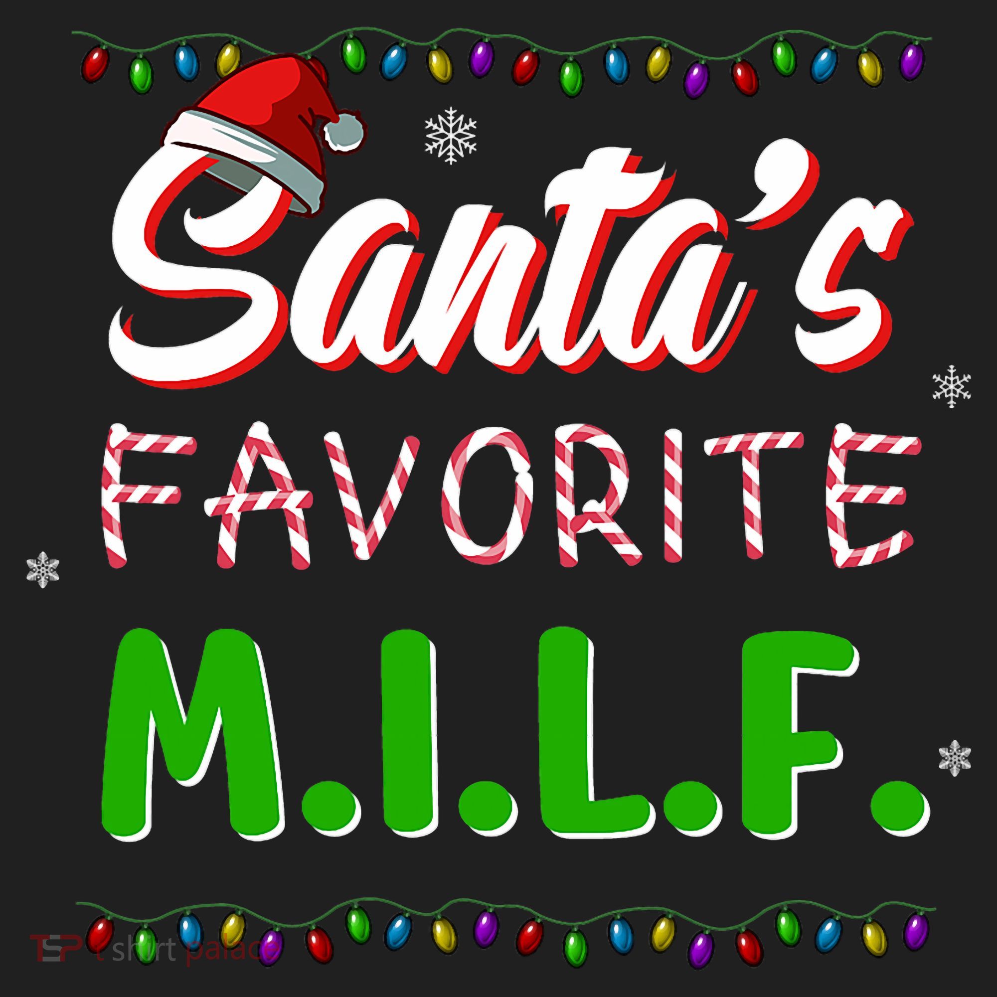 SantaS Favorite Milf Christmas Santa Hat Light Beanie