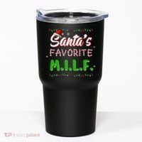 SantaS Favorite Milf Christmas Santa Hat Light Tumbler thumb 0