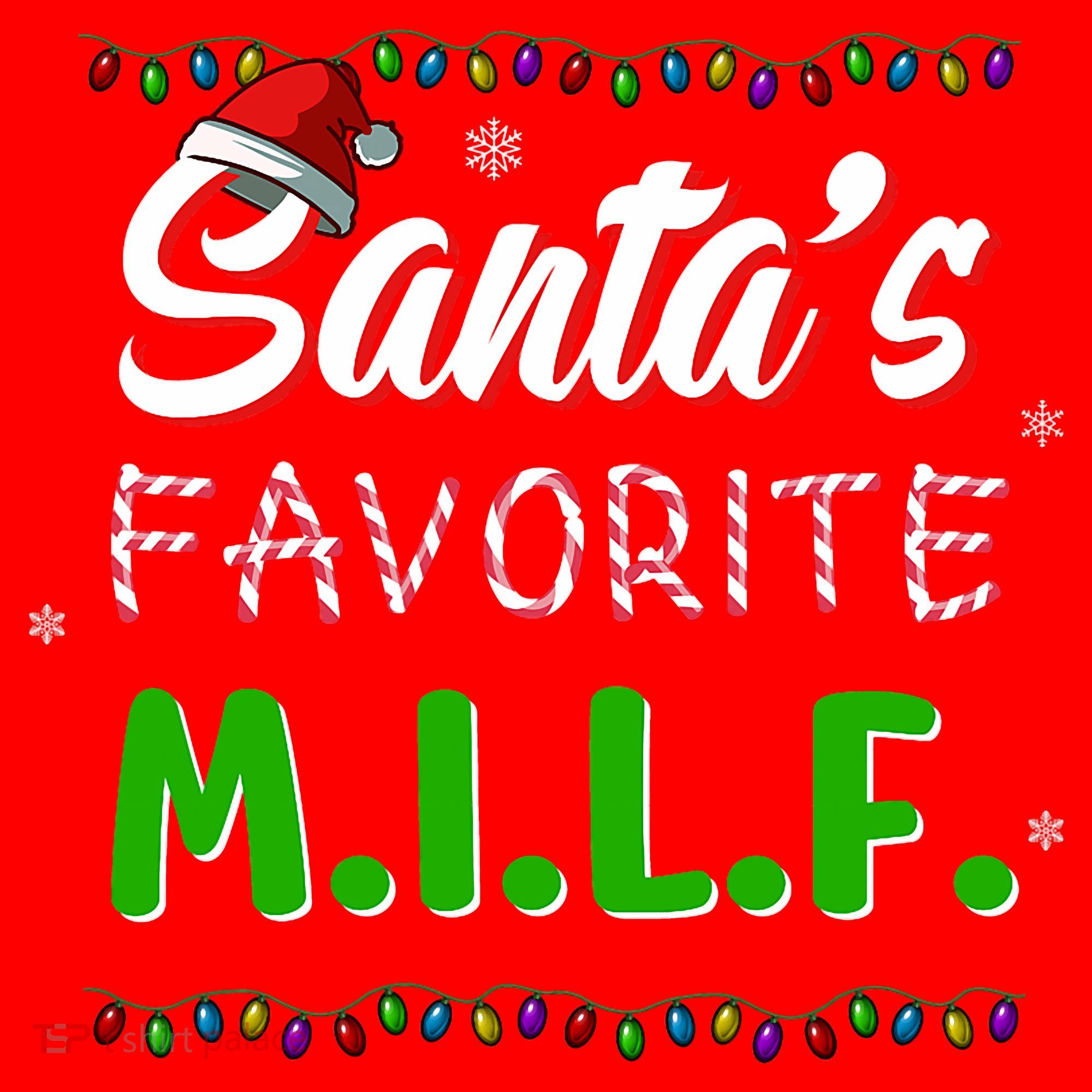 SantaS Favorite Milf Christmas Santa Hat Light Santa Hat