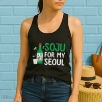 Soju For My Seoul Funny Soju Korean Liquor Drink Women's Tank Top thumb 2
