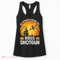 S Funny My Catahoula Leopard Dog Rides Shotgun Halloween Vneck Women's Tank Top thumb 0
