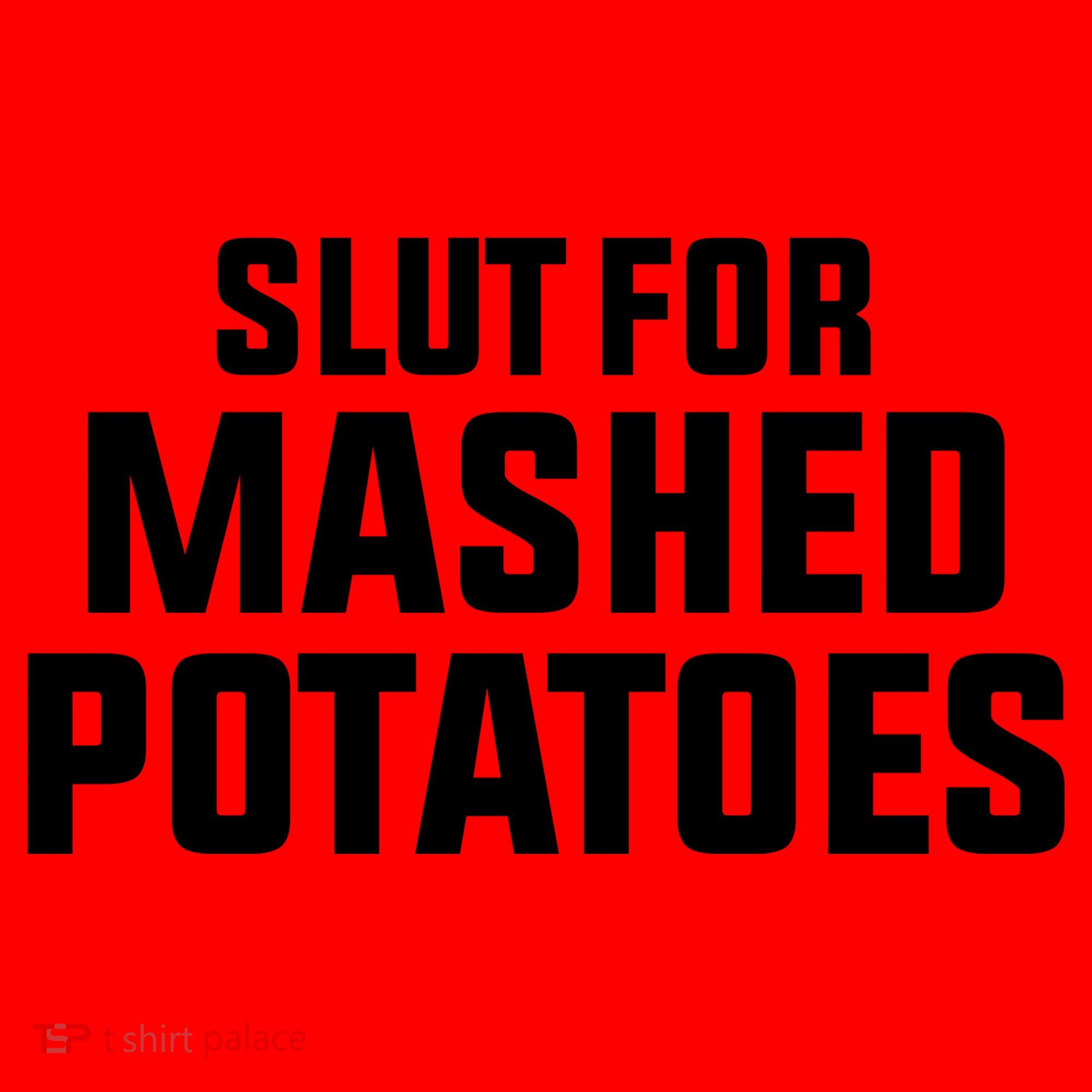 Slut For Mashed Potatoes Santa Hat