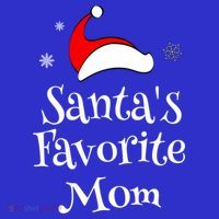Santas Favorite Mom Christmas Xmas Family Matching Holiday Gift Mousepad thumb 1
