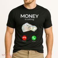 Sarcastic Funny Money Is Calling Cash Business Cooling Performance Crew T-Shirt thumb 2