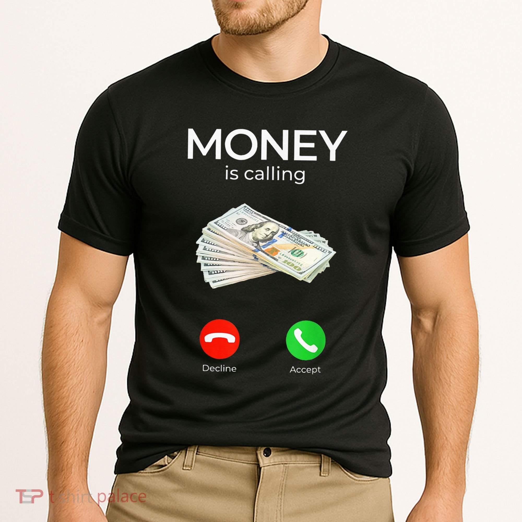 Sarcastic Funny Money Is Calling Cash Business Cooling Performance Crew T-Shirt