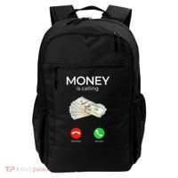 Sarcastic Funny Money Is Calling Cash Business Backpack thumb 0