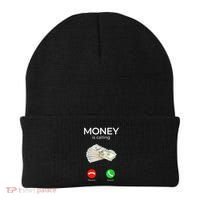 Sarcastic Funny Money Is Calling Cash Business Beanie thumb 0