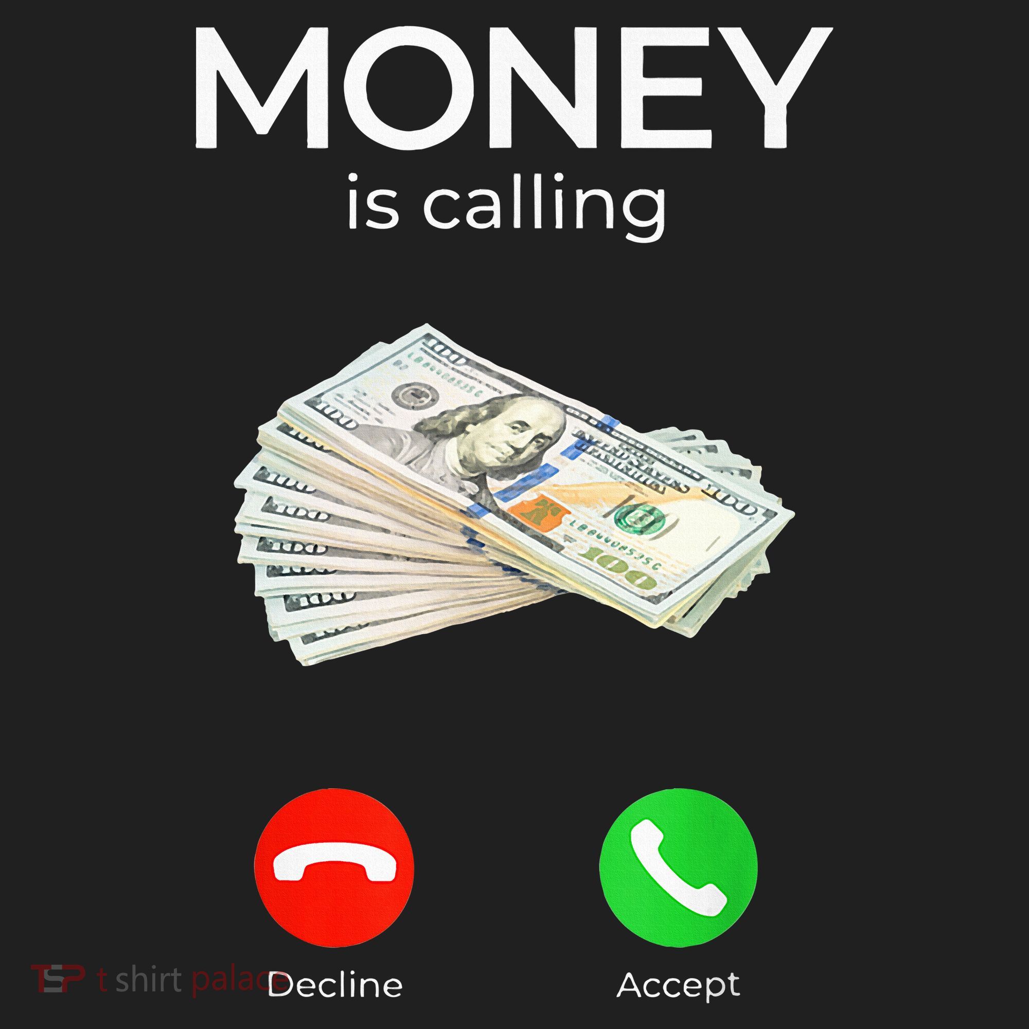 Sarcastic Funny Money Is Calling Cash Business 12oz Stainless Steel Coffee Mug