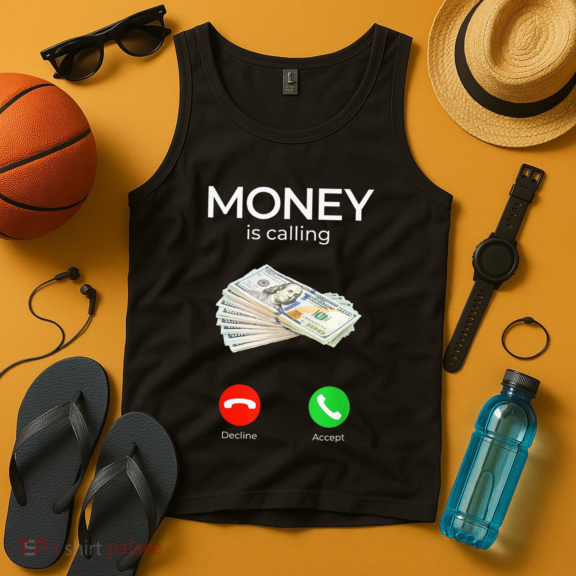 Sarcastic Funny Money Is Calling Cash Business Tank Top