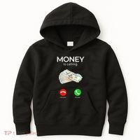 Sarcastic Funny Money Is Calling Cash Business Kids Hoodie thumb 0