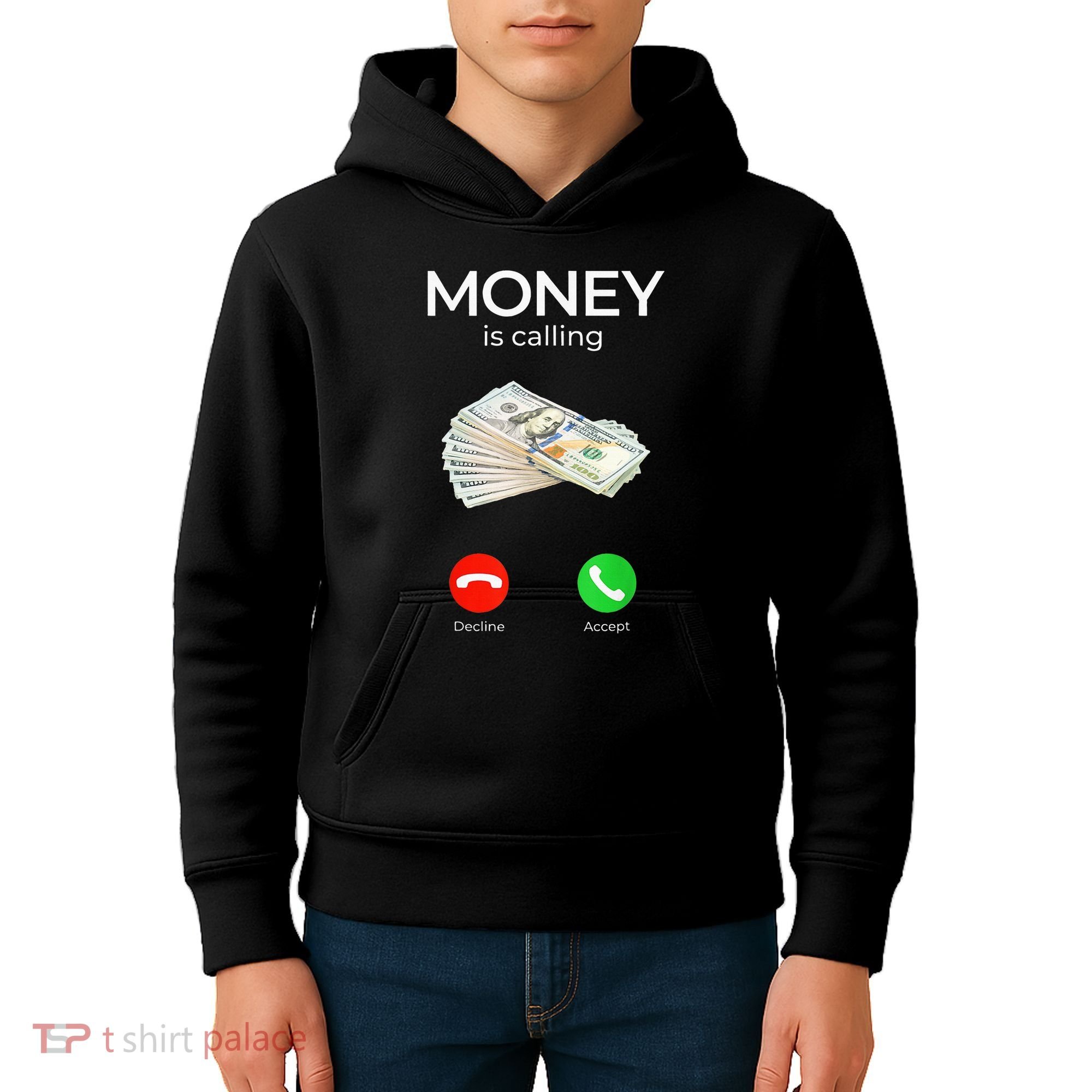 Sarcastic Funny Money Is Calling Cash Business Kids Hoodie