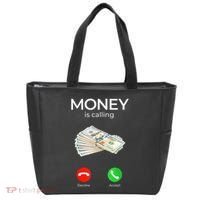 Sarcastic Funny Money Is Calling Cash Business Tote Bag thumb 0
