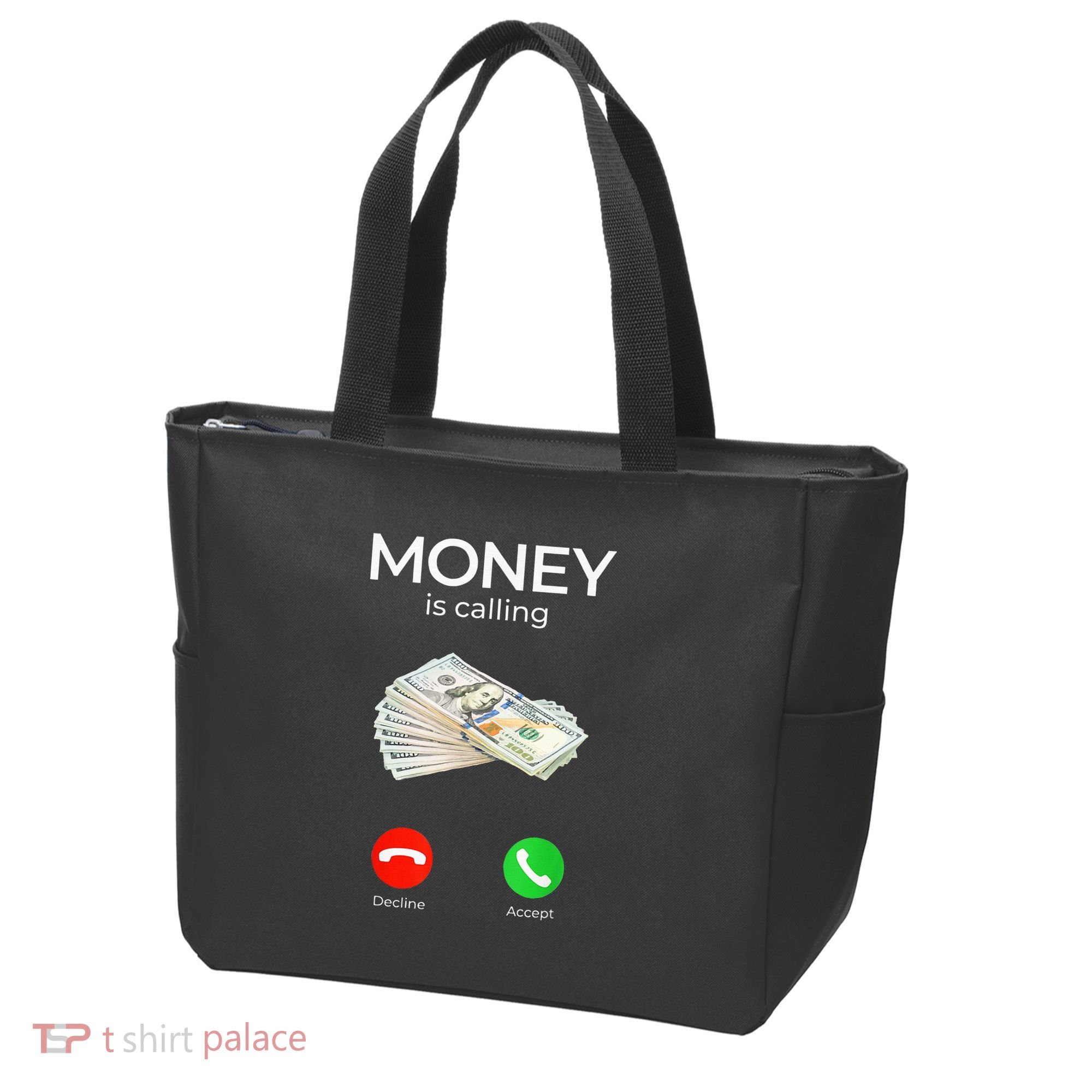 Sarcastic Funny Money Is Calling Cash Business Tote Bag