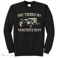 She Finds My Tractors Sexy I Funny Farmer Sweatshirt thumb 0
