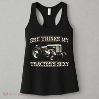 She Finds My Tractors Sexy I Funny Farmer Women's Tank Top thumb 3