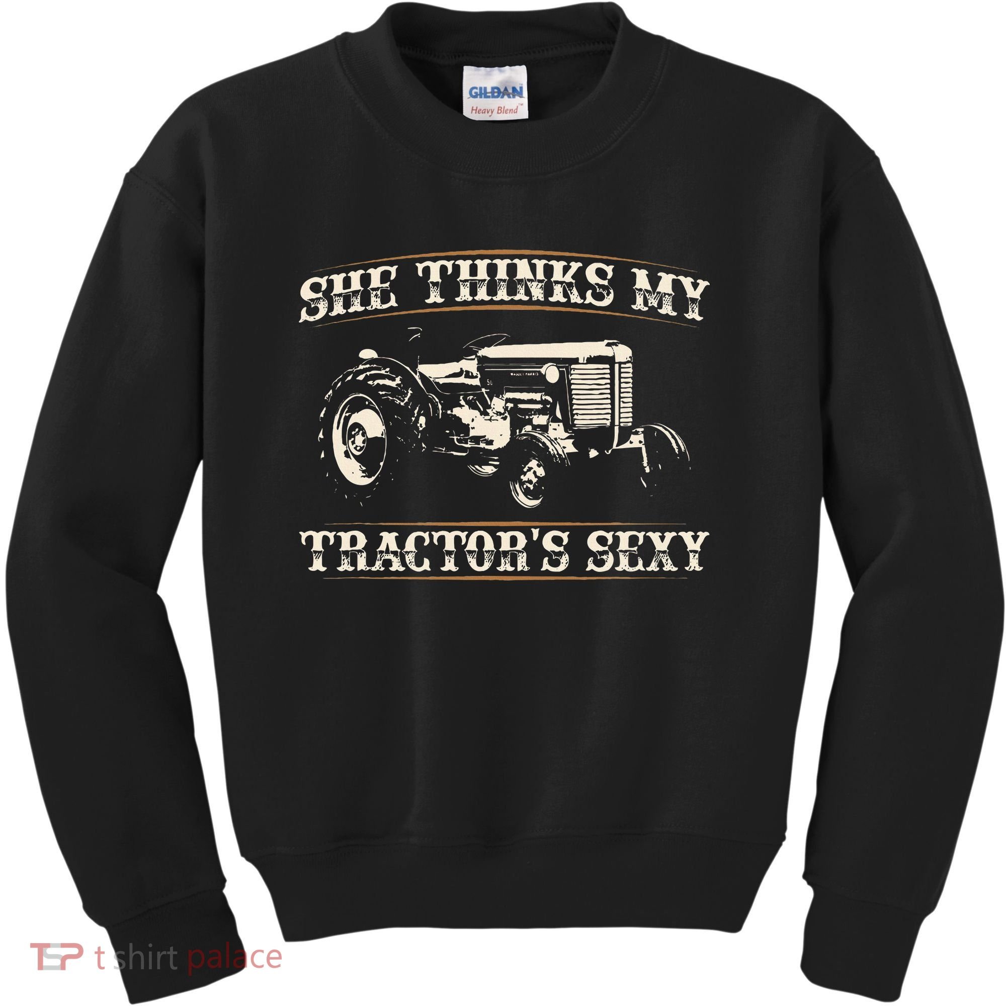 She Finds My Tractors Sexy I Funny Farmer Kids Sweatshirt