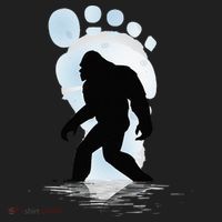 Sasquatch Footprint Moon Light Bigfoot Lovers Gifts Women's Sweatshirt thumb 2