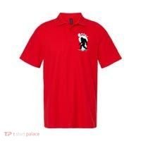 Sasquatch Footprint Moon Light Bigfoot Lovers Gifts Polo thumb 0