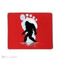 Sasquatch Footprint Moon Light Bigfoot Lovers Gifts Mousepad thumb 0