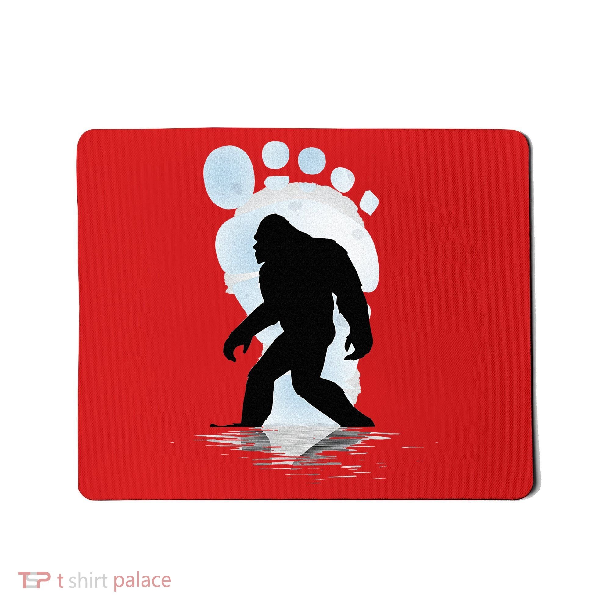 Sasquatch Footprint Moon Light Bigfoot Lovers Gifts Mousepad