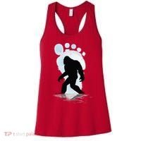 Sasquatch Footprint Moon Light Bigfoot Lovers Gifts Women's Tank Top thumb 0