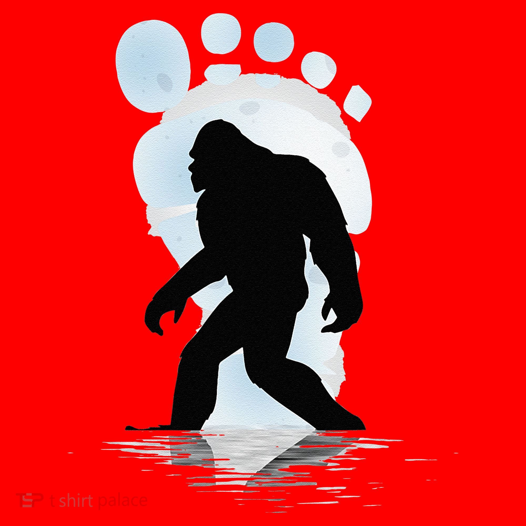 Sasquatch Footprint Moon Light Bigfoot Lovers Gifts Women's Tank Top
