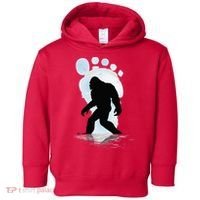 Sasquatch Footprint Moon Light Bigfoot Lovers Gifts Toddler Hoodie thumb 0