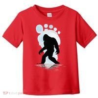 Sasquatch Footprint Moon Light Bigfoot Lovers Gifts Toddler T-Shirt thumb 0