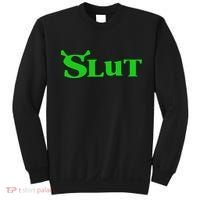 Slut Funny Meme Logo Sweatshirt thumb 0
