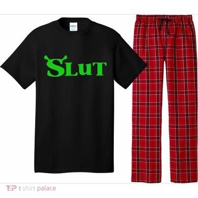 Slut Funny Meme Logo Pajama Set