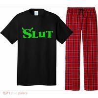 Slut Funny Meme Logo Pajama Set thumb 0