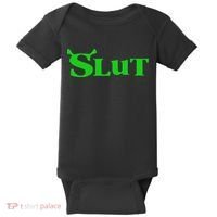 Slut Funny Meme Logo Baby Bodysuit thumb 0