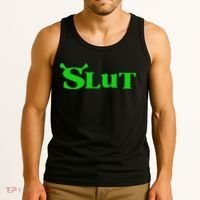 Slut Funny Meme Logo Tank Top thumb 3