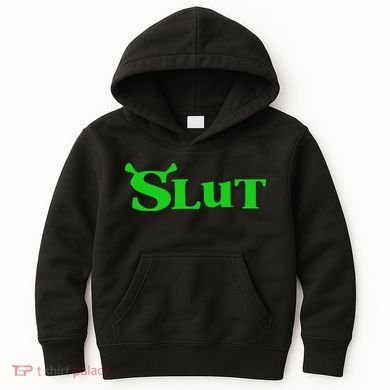 Slut Funny Meme Logo Kids Hoodie