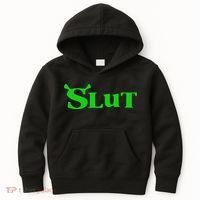 Slut Funny Meme Logo Kids Hoodie thumb 0