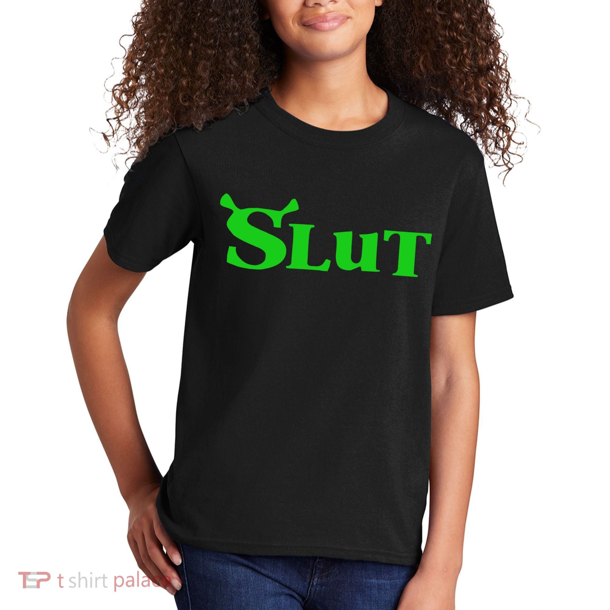 Slut Funny Meme Logo Kids T-Shirt