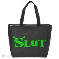 Slut Funny Meme Logo Tote Bag thumb 0