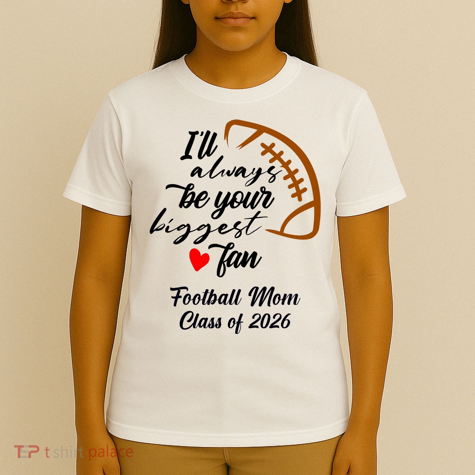 Senior Football Mom Class Of 2026 Graduation Graduate T-Shirt