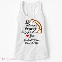 Senior Football Mom Class Of 2026 Graduation Graduate Women's Tank Top thumb 0