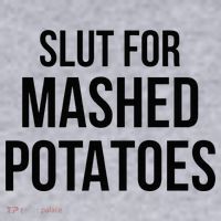 Slut For Mashed Potatoes Funny Gag Women's Sweatshirt thumb 2