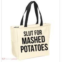 Slut For Mashed Potatoes Funny Gag Tote Bag thumb 2