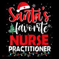 SantaS Favorite Nurse Practitioner Christmas Santa Hat Gift Coffee Mug thumb 5