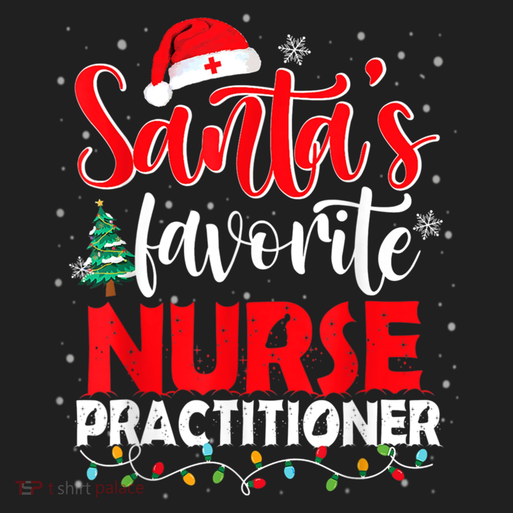 SantaS Favorite Nurse Practitioner Christmas Santa Hat Gift Beanie