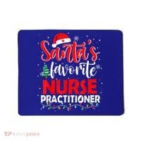 SantaS Favorite Nurse Practitioner Christmas Santa Hat Gift Mousepad thumb 0