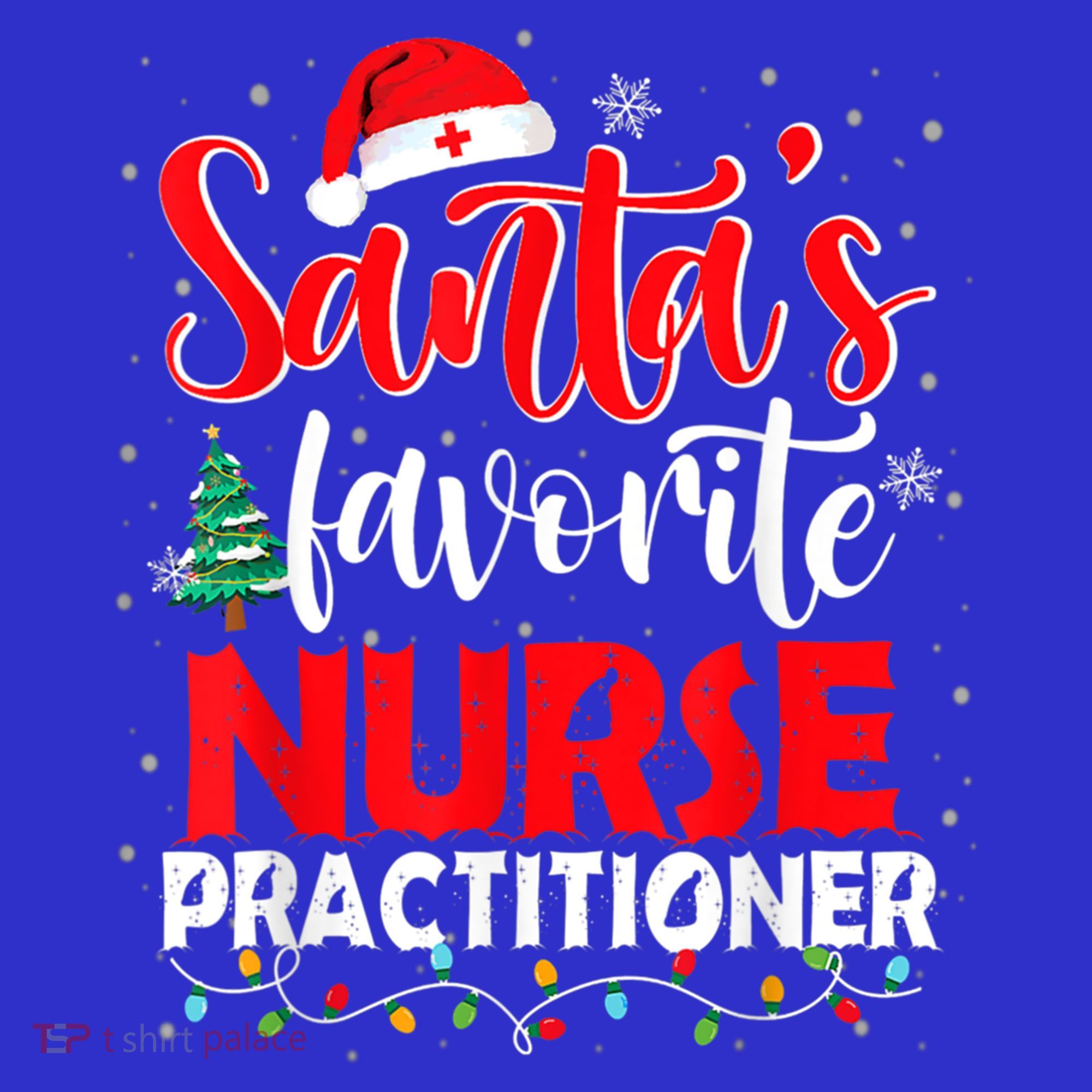 SantaS Favorite Nurse Practitioner Christmas Santa Hat Gift Mousepad