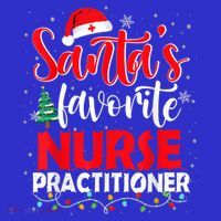 SantaS Favorite Nurse Practitioner Christmas Santa Hat Gift Women's Tank Top thumb 5
