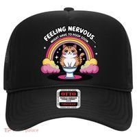 Saying Feeling Nervous Might Have To Poop Soon Cat Funny Hat thumb 0