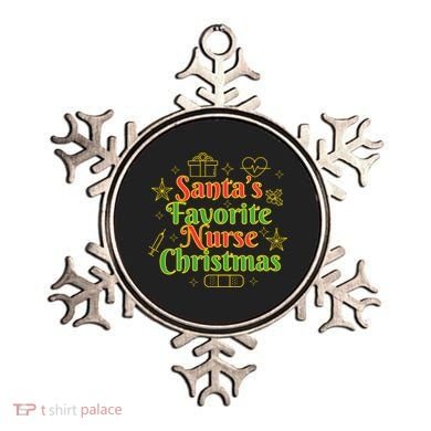 Santa's Favorite Nurse Cute Funny Christmas RN Ornament